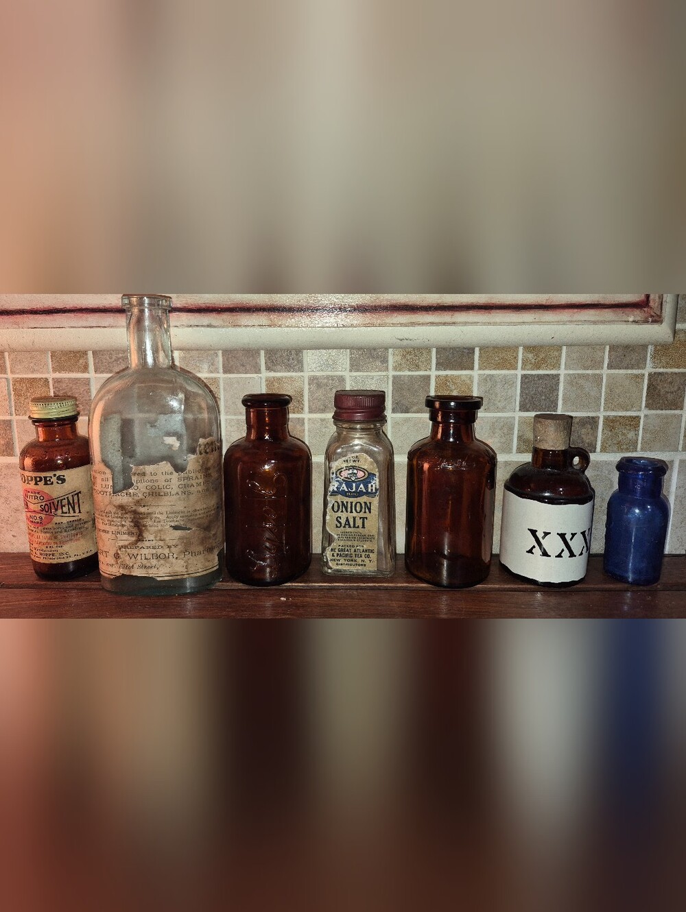 Lot Of 7 Vintage/Antique Bottles